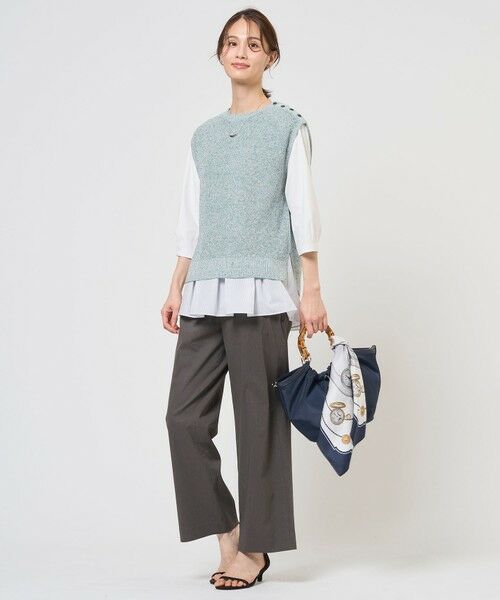 L size ONWARD(大きいサイズ) / エルサイズオンワード ベスト | 【WEB限定カラーあり・プラスワンアイテムに】LINEN COTTON ニット ベスト | 詳細13