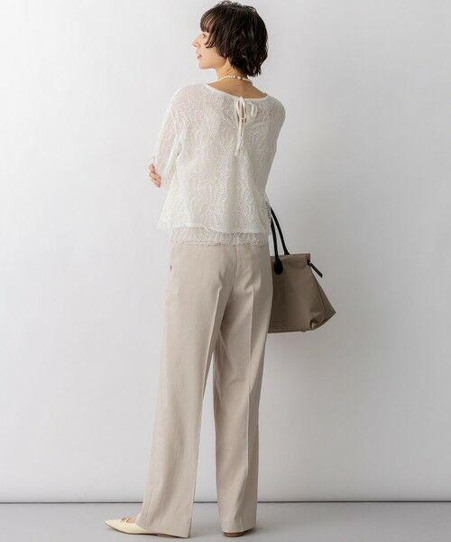 L size ONWARD(大きいサイズ) / エルサイズオンワード ニット・セーター | ラッセルレース 2WAY ニット | 詳細4