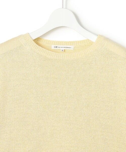 L size ONWARD(大きいサイズ) / エルサイズオンワード ニット・セーター | コットンギマムリネ チュニック ニット | 詳細14