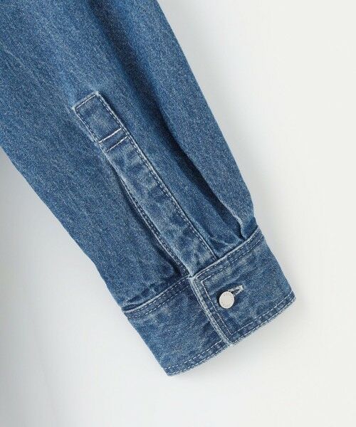 L size ONWARD(大きいサイズ) / エルサイズオンワード ロング・マキシ丈ワンピース | コットンリネン 7oz デニム シャツ ワンピース | 詳細11