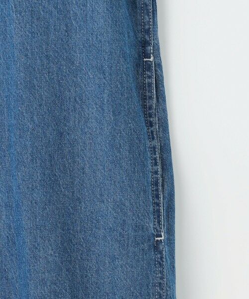 L size ONWARD(大きいサイズ) / エルサイズオンワード ロング・マキシ丈ワンピース | コットンリネン 7oz デニム シャツ ワンピース | 詳細13