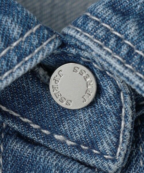 L size ONWARD(大きいサイズ) / エルサイズオンワード ロング・マキシ丈ワンピース | コットンリネン 7oz デニム シャツ ワンピース | 詳細15