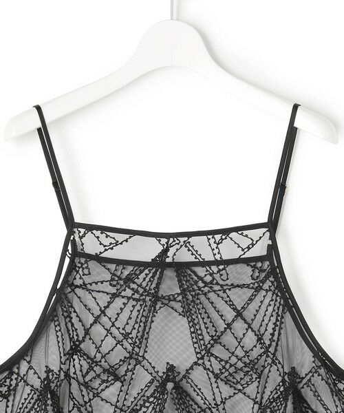 L size ONWARD(大きいサイズ) / エルサイズオンワード ロング・マキシ丈ワンピース | 【見上愛さん着用】刺繍レース キャミソールワンピース | 詳細18