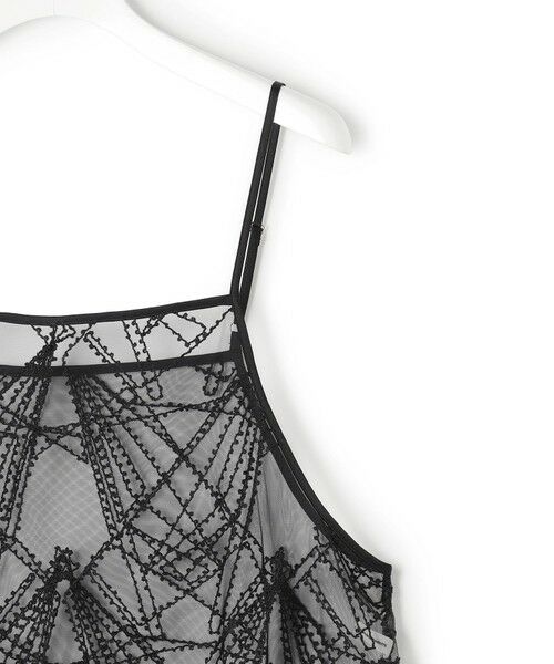 L size ONWARD(大きいサイズ) / エルサイズオンワード ロング・マキシ丈ワンピース | 【見上愛さん着用】刺繍レース キャミソールワンピース | 詳細19