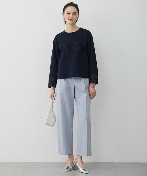 L size ONWARD(大きいサイズ) / エルサイズオンワード その他パンツ | LooseWeave ワイドパンツ | 詳細12