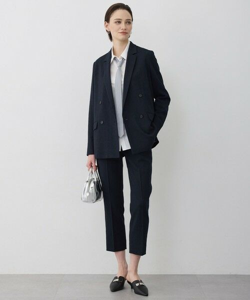 L size ONWARD(大きいサイズ) / エルサイズオンワード その他パンツ | ミックスブッチャー クロップドパンツ | 詳細5