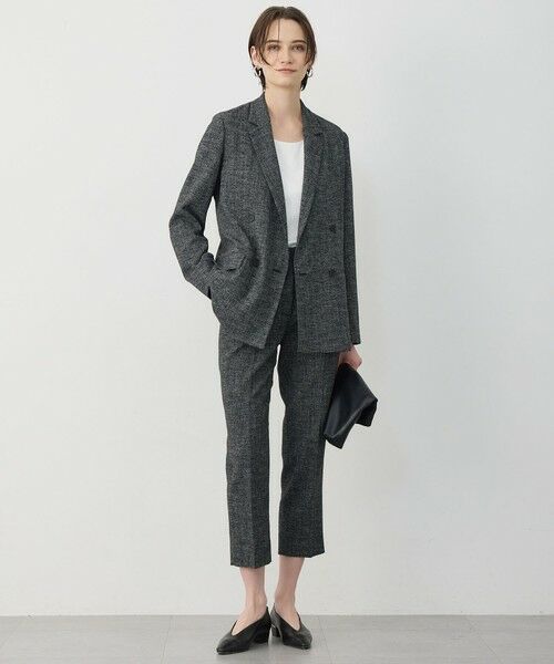 L size ONWARD(大きいサイズ) / エルサイズオンワード その他パンツ | ミックスブッチャー クロップドパンツ | 詳細11