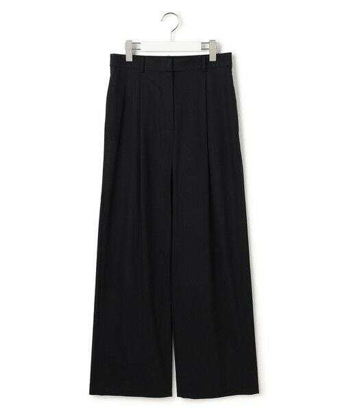 L size ONWARD(大きいサイズ) / エルサイズオンワード その他パンツ | ドライリネンストレッチ ワイドストレートパンツ | 詳細7