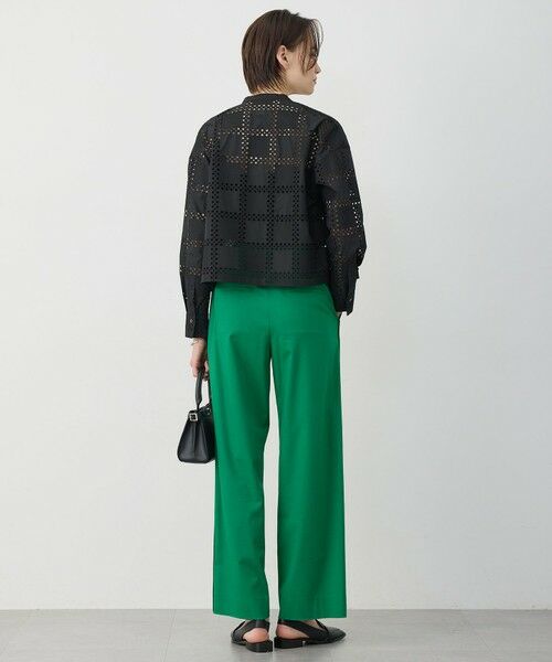 L size ONWARD(大きいサイズ) / エルサイズオンワード その他パンツ | ドライリネンストレッチ ワイドストレートパンツ | 詳細22