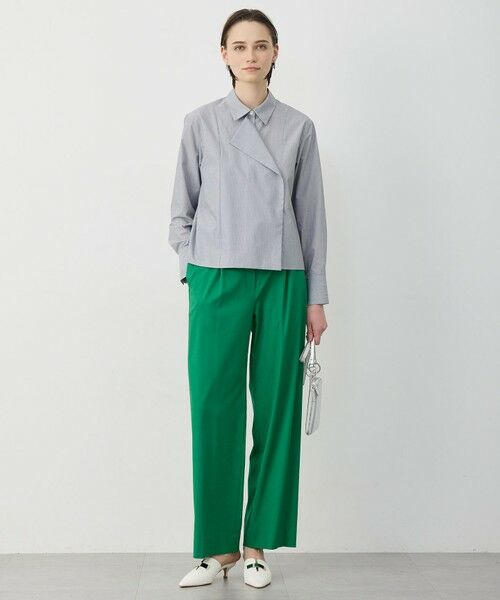 L size ONWARD(大きいサイズ) / エルサイズオンワード その他パンツ | ドライリネンストレッチ ワイドストレートパンツ | 詳細24