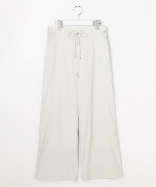 L size ONWARD(大きいサイズ) / エルサイズオンワード その他パンツ | 【WEB限定・人気素材・セットアップ対応】セルロースリネンストレッチ ワイドストレート パンツ | 詳細7
