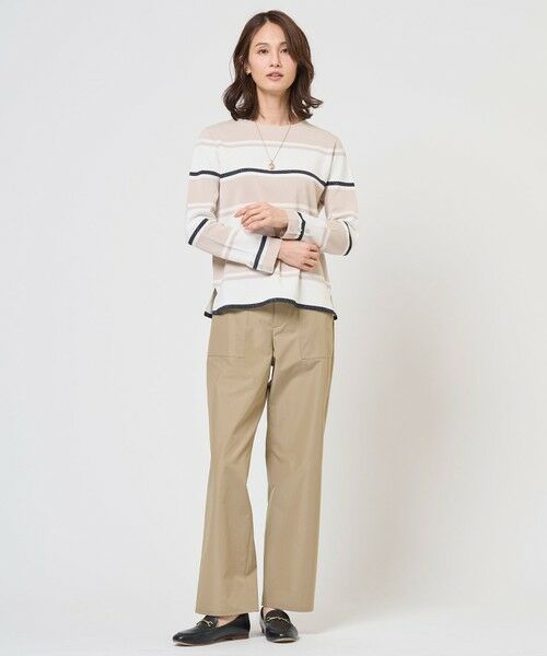 L size ONWARD(大きいサイズ) / エルサイズオンワード その他パンツ | 【WEB限定カラーあり】TC ライトタンブラー ベイカー パンツ | 詳細20