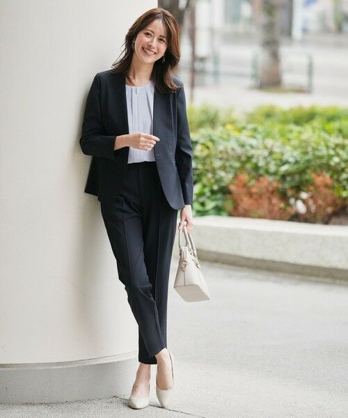 L size ONWARD(大きいサイズ) / エルサイズオンワード その他パンツ | スマートビューティストレッチ テーパードパンツ | 詳細2