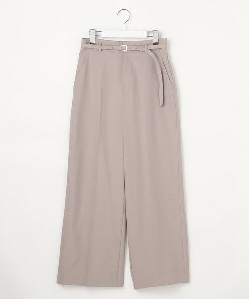 L size ONWARD(大きいサイズ) / エルサイズオンワード その他パンツ | スマートビューティストレッチベルト ワイドパンツ | 詳細14