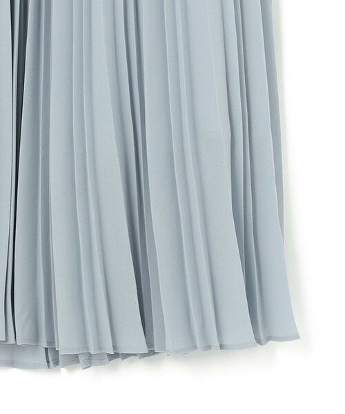 L size ONWARD(大きいサイズ) / エルサイズオンワード ロング・マキシ丈スカート | ライトジョーゼットプリーツ スカート | 詳細9