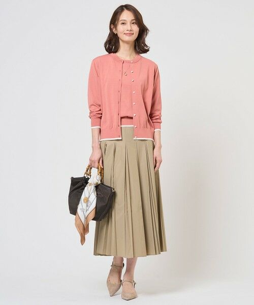 L size ONWARD(大きいサイズ) / エルサイズオンワード ロング・マキシ丈スカート | 【WEB限定カラーあり】TC ライトタンブラー プリーツ スカート | 詳細19