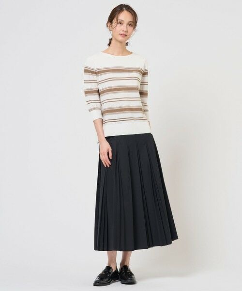 L size ONWARD(大きいサイズ) / エルサイズオンワード ロング・マキシ丈スカート | 【WEB限定カラーあり】TC ライトタンブラー プリーツ スカート | 詳細30