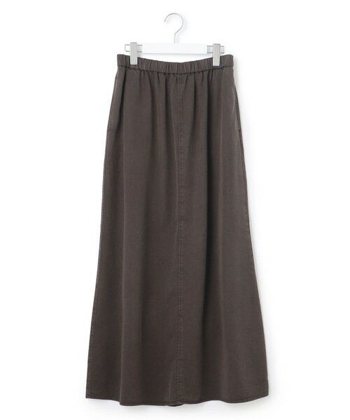 L size ONWARD(大きいサイズ) / エルサイズオンワード ミニ・ひざ丈スカート | 【SLOW/一部店舗限定】ガーメントツイル セミフレア スカート | 詳細17