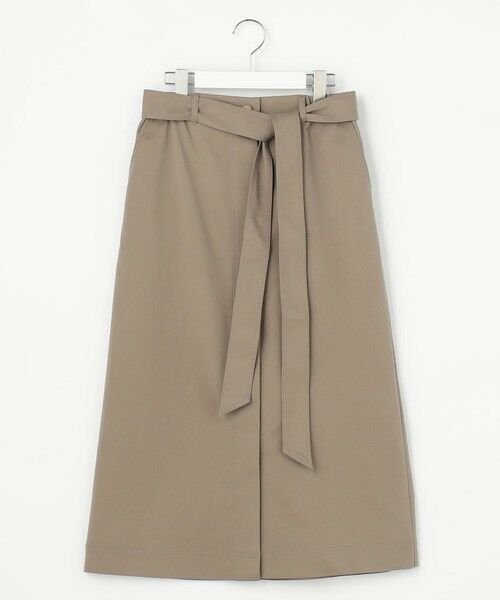 L size ONWARD(大きいサイズ) / エルサイズオンワード ミニ・ひざ丈スカート | 【カタログ掲載】ブラッシュドコットンサテンナロー スカート | 詳細14