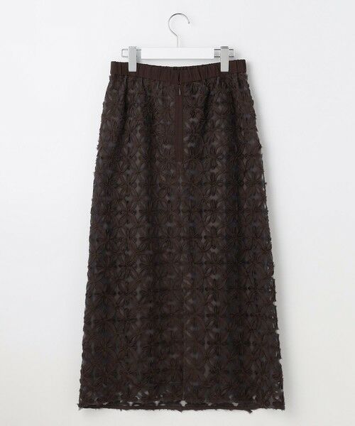 L size ONWARD(大きいサイズ) / エルサイズオンワード ミニ・ひざ丈スカート | 【カタログ掲載】テープエンブロイダリー スカート | 詳細12