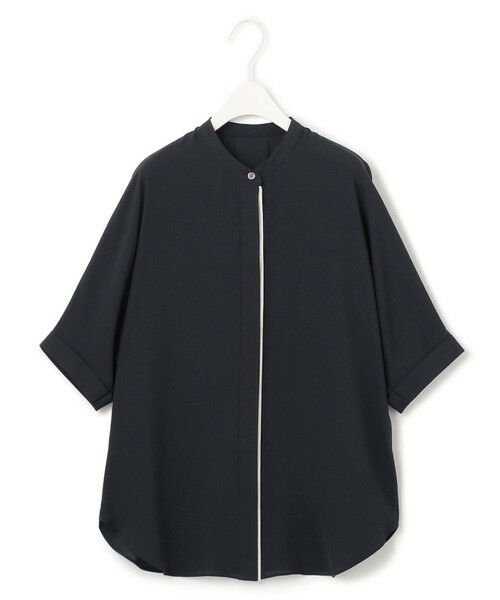 L size ONWARD(大きいサイズ) / エルサイズオンワード シャツ・ブラウス | 【WEB限定カラーあり】BackSatinAmunzen 5分袖バンドカラーブラウス | 詳細10