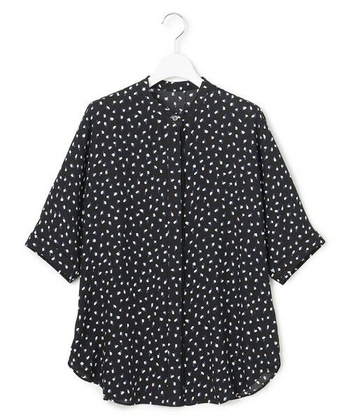 L size ONWARD(大きいサイズ) / エルサイズオンワード シャツ・ブラウス | 【WEB限定カラーあり】BackSatinAmunzen 5分袖バンドカラーブラウス | 詳細17