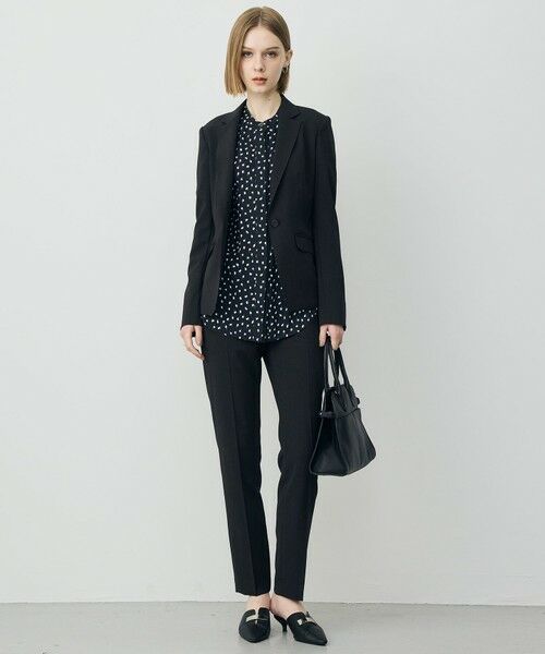 L size ONWARD(大きいサイズ) / エルサイズオンワード シャツ・ブラウス | 【WEB限定カラーあり】BackSatinAmunzen 5分袖バンドカラーブラウス | 詳細15