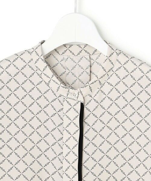 L size ONWARD(大きいサイズ) / エルサイズオンワード シャツ・ブラウス | 【WEB限定カラーあり】BackSatinAmunzen 5分袖バンドカラーブラウス | 詳細21