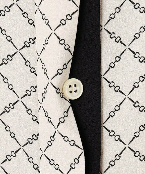 L size ONWARD(大きいサイズ) / エルサイズオンワード シャツ・ブラウス | 【WEB限定カラーあり】BackSatinAmunzen 5分袖バンドカラーブラウス | 詳細24