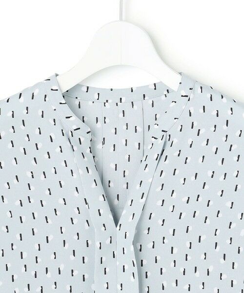 L size ONWARD(大きいサイズ) / エルサイズオンワード シャツ・ブラウス | 【WEB限定】BackSatinAmunzen 5分袖キーネックブラウス | 詳細12