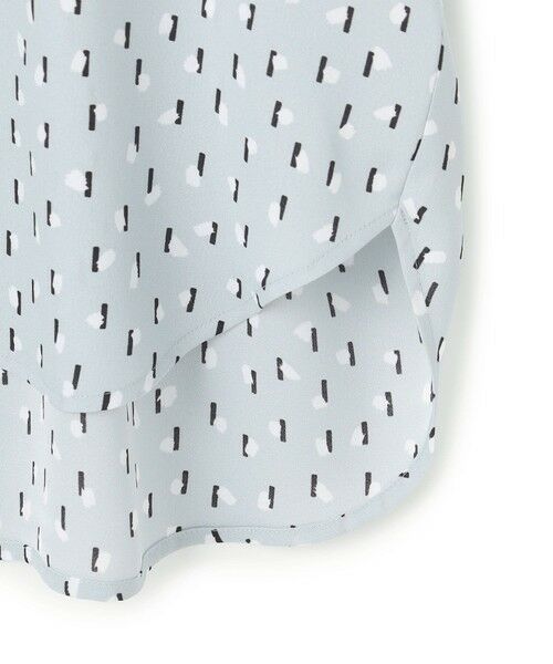 L size ONWARD(大きいサイズ) / エルサイズオンワード シャツ・ブラウス | 【WEB限定】BackSatinAmunzen 5分袖キーネックブラウス | 詳細14