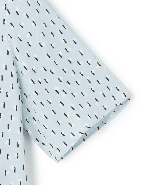 L size ONWARD(大きいサイズ) / エルサイズオンワード シャツ・ブラウス | 【新色追加】BackSatinAmunzen 5分袖配色ボウタイブラウス | 詳細12