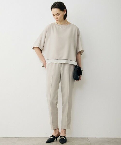 L size ONWARD(大きいサイズ) / エルサイズオンワード シャツ・ブラウス | 【WEB限定カラーあり】 FluidBackSatin クロップドブラウス | 詳細2