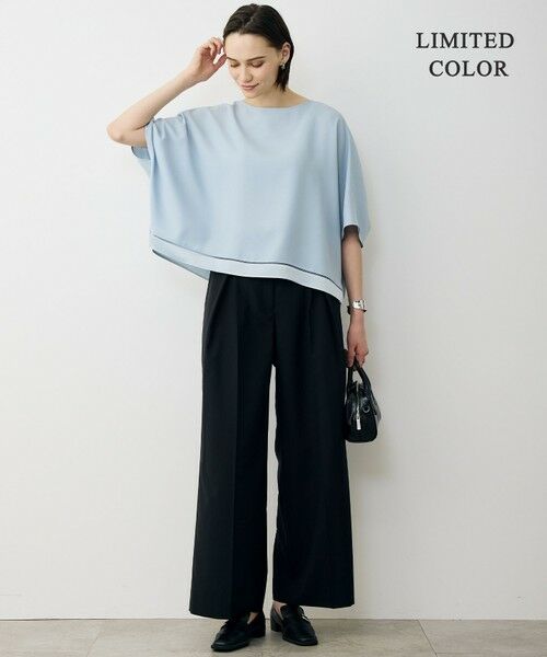 L size ONWARD(大きいサイズ) / エルサイズオンワード シャツ・ブラウス | 【WEB限定カラーあり】 FluidBackSatin クロップドブラウス | 詳細11