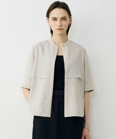 L size ONWARD(大きいサイズ) / エルサイズオンワード シャツ・ブラウス | 【WEB限定カラーあり】 FluidBackSatin バンドカラーシャツ