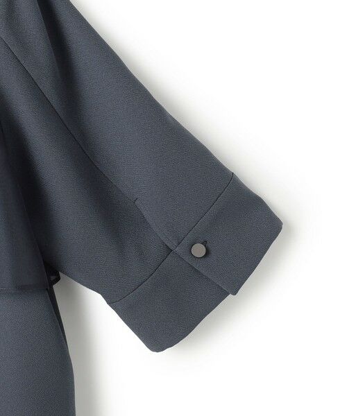 L size ONWARD(大きいサイズ) / エルサイズオンワード シャツ・ブラウス | 【WEB限定カラーあり】 FluidBackSatin バンドカラーシャツ | 詳細13