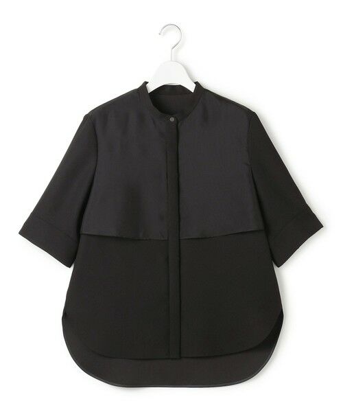 L size ONWARD(大きいサイズ) / エルサイズオンワード シャツ・ブラウス | 【WEB限定カラーあり】 FluidBackSatin バンドカラーシャツ | 詳細19