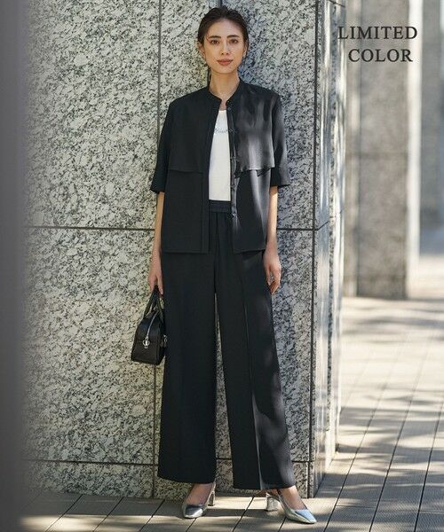 L size ONWARD(大きいサイズ) / エルサイズオンワード シャツ・ブラウス | 【WEB限定カラーあり】 FluidBackSatin バンドカラーシャツ | 詳細21