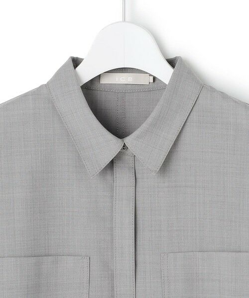 L size ONWARD(大きいサイズ) / エルサイズオンワード シャツ・ブラウス | ドライクールトロ 5分袖シャツ | 詳細6