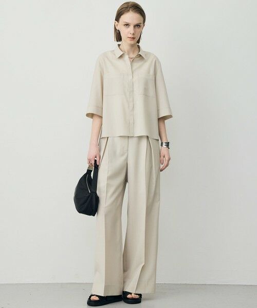 L size ONWARD(大きいサイズ) / エルサイズオンワード シャツ・ブラウス | ドライクールトロ 5分袖シャツ | 詳細14