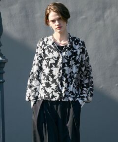 L size ONWARD(大きいサイズ) / エルサイズオンワード シャツ・ブラウス | 【30th ANNIVERSARY】 アーカイブフラワープリント ドルマンスリーブブラウス