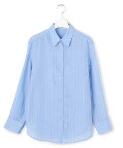 L size ONWARD(大きいサイズ) / エルサイズオンワード シャツ・ブラウス | 【WEB＆一部店舗限定】PreshrunkCupraStripe シャツ