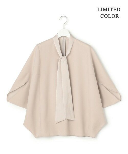 L size ONWARD(大きいサイズ) / エルサイズオンワード シャツ・ブラウス | 【WEB限定カラーあり】FluidBackSatin ドルマンスリーブボウタイブラウス | 詳細2