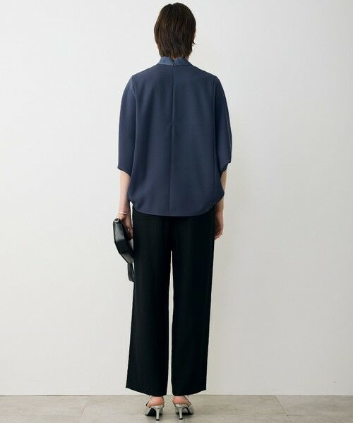 L size ONWARD(大きいサイズ) / エルサイズオンワード シャツ・ブラウス | 【WEB限定カラーあり】FluidBackSatin ドルマンスリーブボウタイブラウス | 詳細11
