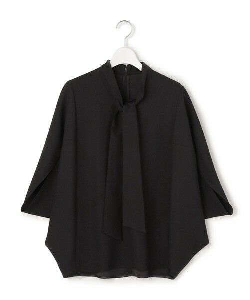 L size ONWARD(大きいサイズ) / エルサイズオンワード シャツ・ブラウス | FluidBackSatin ドルマンスリーブボウタイブラウス | 詳細16