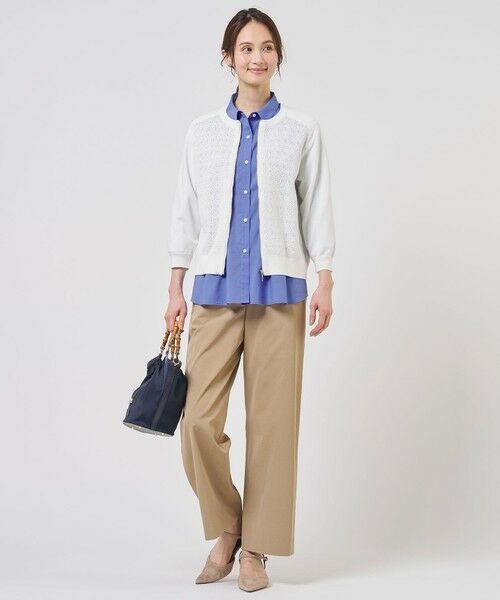 L size ONWARD(大きいサイズ) / エルサイズオンワード シャツ・ブラウス | 【WEB限定カラーあり】SOFT TC ストレッチ シャツ ブラウス | 詳細4