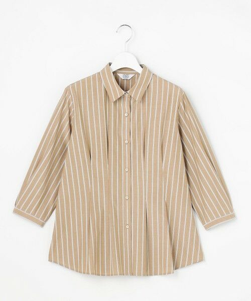 L size ONWARD(大きいサイズ) / エルサイズオンワード シャツ・ブラウス | TC ハイカウントストライプ シャツ ブラウス | 詳細5