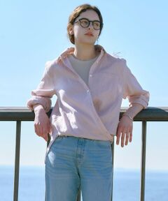 L size ONWARD(大きいサイズ) / エルサイズオンワード シャツ・ブラウス | 【WEB限定カラーあり・2way】リネン シャツ ブラウス