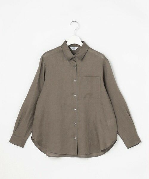 L size ONWARD(大きいサイズ) / エルサイズオンワード シャツ・ブラウス | 【WEB限定カラーあり・2way】リネン シャツ ブラウス | 詳細6