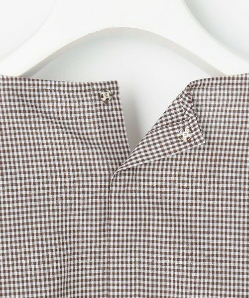 L size ONWARD(大きいサイズ) / エルサイズオンワード シャツ・ブラウス | リネンminiチェック プルオーバー ブラウス | 詳細8